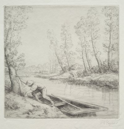 Mattina sul fiume da Alphonse Legros