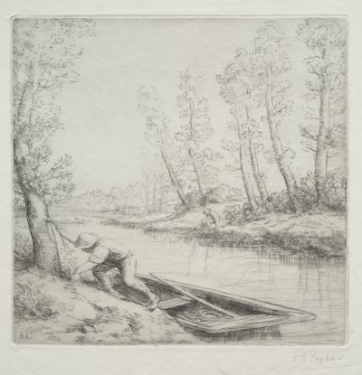Mattina sul fiume da Alphonse Legros