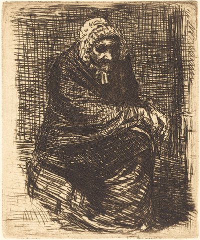 Vecchia donna seduta (la vieille femme assise) da Alphonse Legros