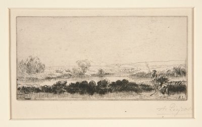 Paesaggio di Tourbieres: Nelle paludi da Alphonse Legros