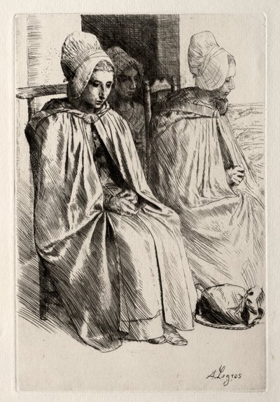 Contadina nei dintorni di Boulogne da Alphonse Legros