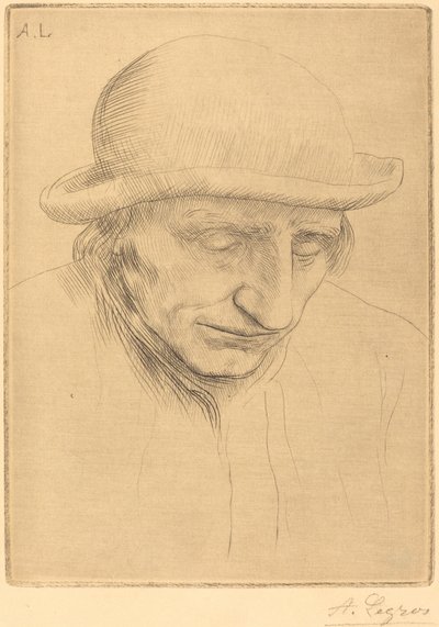 Contadino con cappello rotondo da Alphonse Legros
