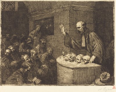 Corso di frenologia (2ª tavola) da Alphonse Legros