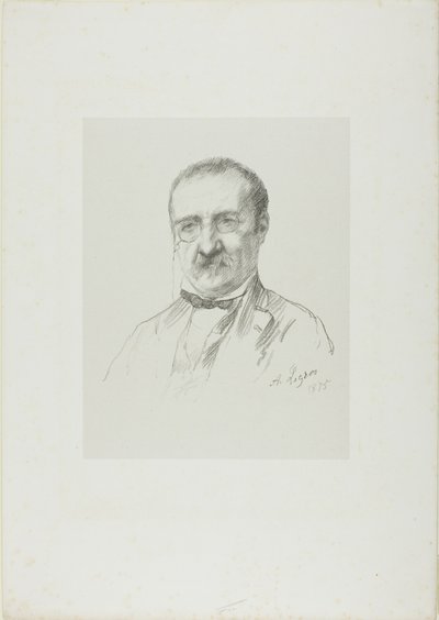 Ritratto di Champfleury da Alphonse Legros