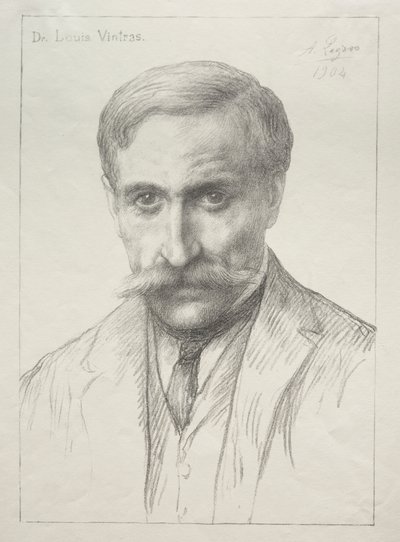 Ritratto del Dr. Louis Vintras da Alphonse Legros