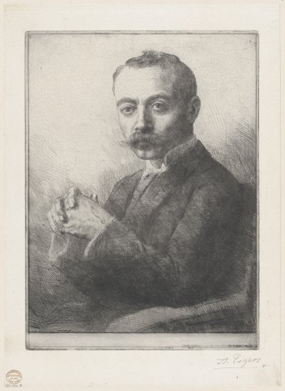 Ritratto di Edward D. Adams, 1892 da Alphonse Legros