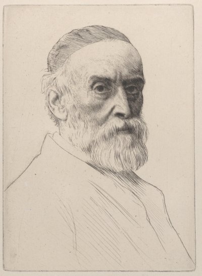 Ritratto di George Frederic Watts, 1879 da Alphonse Legros