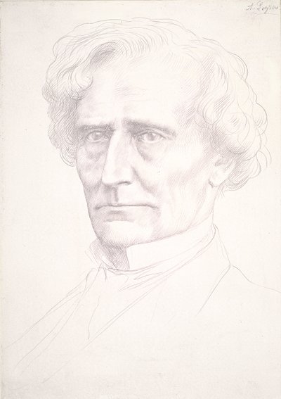 Ritratto di Hector Berlioz da Alphonse Legros