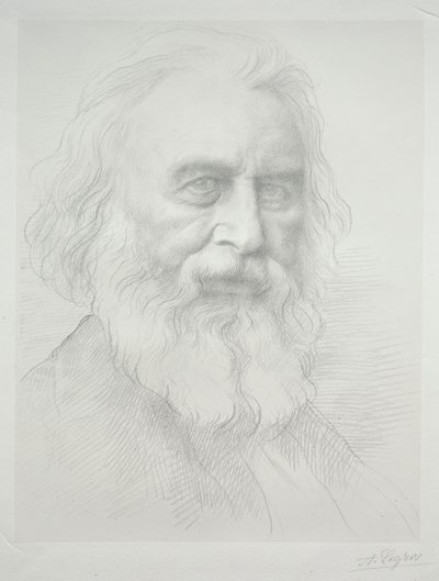 Ritratto di Henry Wadsworth Longfellow (seconda tavola) da Alphonse Legros