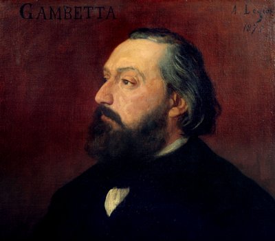 Ritratto di Léon Gambetta (1838-1882) politico francese da Alphonse Legros