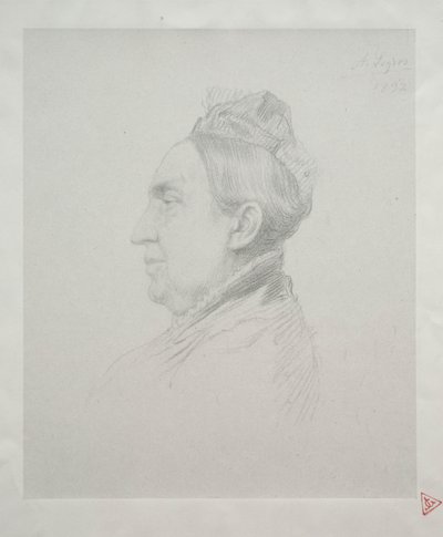 Ritratto di Madame Kemp di Profilo, 2° Piatto da Alphonse Legros