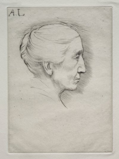 Ritratto di Mme. Emily Hughes (1ª tavola) da Alphonse Legros