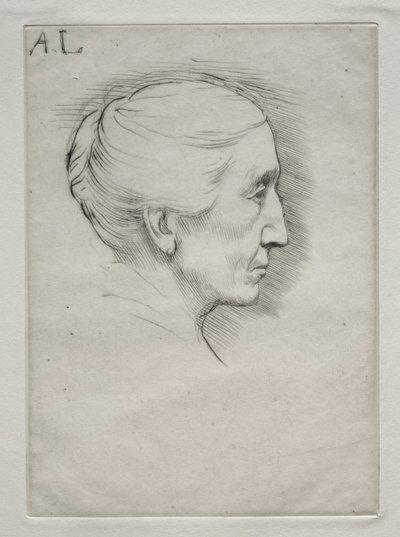 Ritratto di Mme. Emily Hughes 1a tavola da Alphonse Legros