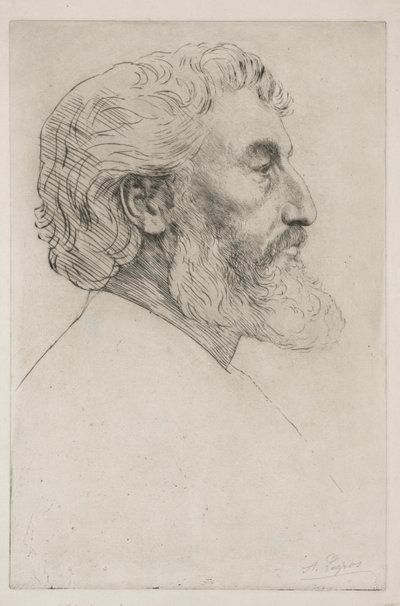 Ritratto di Sir Frederick Leighton (Prima tavola) da Alphonse Legros