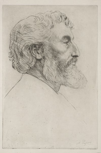 Ritratto di Sir Frederick Leighton (Prima tavola) da Alphonse Legros