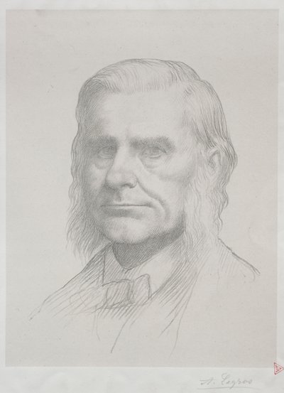 Ritratto di Thomas Huxley, 2ª tavola da Alphonse Legros
