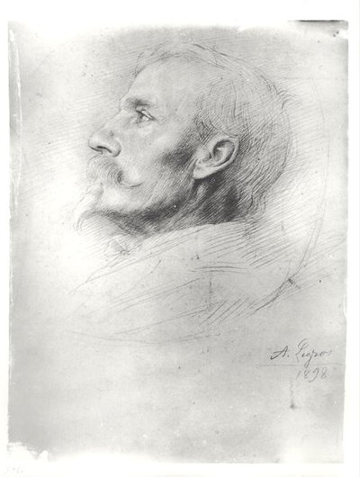Ritratto di Walter Crane (1845-1915) da Alphonse Legros
