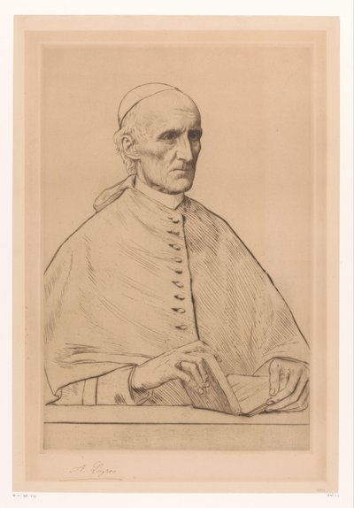 Ritratto del cardinale Henry Eduard Manning, arcivescovo di Westminster da Alphonse Legros
