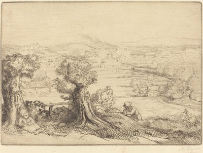 Ricordo di una valle in Borgogna da Alphonse Legros