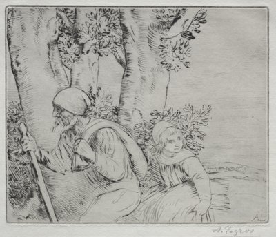 Ritorno dal campo (seconda tavola) da Alphonse Legros