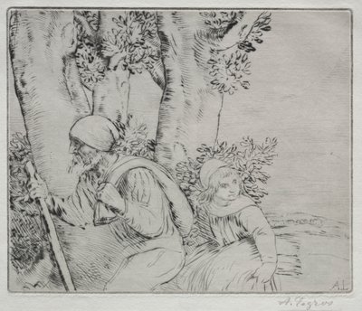 Ritorno dal campo (seconda tavola) da Alphonse Legros