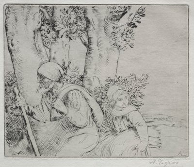 Ritorno dal Campo Le Retour des Champs-2nd Plate da Alphonse Legros
