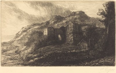 Rovine di un castello da Alphonse Legros