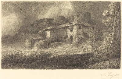 Rovine di un castello da Alphonse Legros