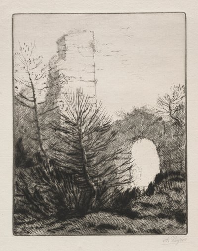 Rovine di un Monastero da Alphonse Legros