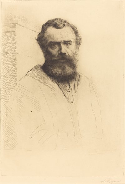 Autoritratto, 3ª lastra da Alphonse Legros