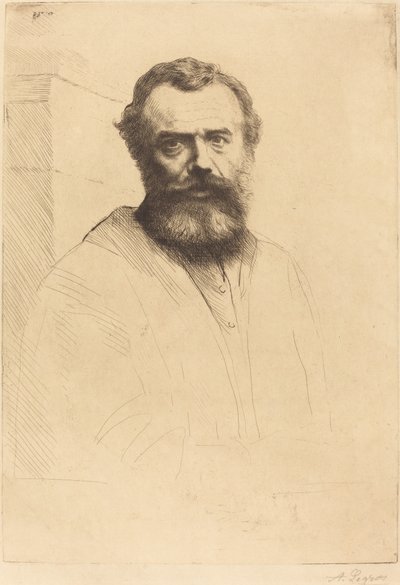 Autoritratto, 3ª lastra da Alphonse Legros