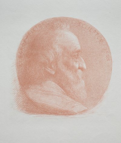 Autoritratto, Medaglione n. 2 (11ª Tavola) da Alphonse Legros