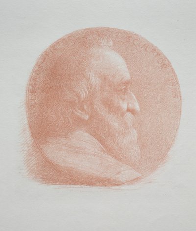 Autoritratto, Medaglione n. 2, XI tavola da Alphonse Legros
