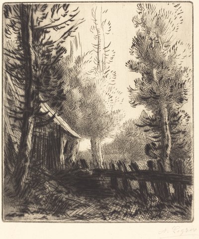 Il capannone (Le hangar) da Alphonse Legros