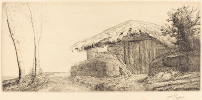 Capanna del Pastore su un Pendio da Alphonse Legros