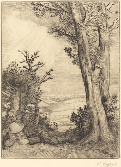 Siesta in Campagna da Alphonse Legros