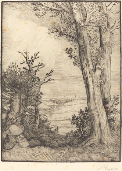 Siesta in campagna Sieste dans la campagne da Alphonse Legros