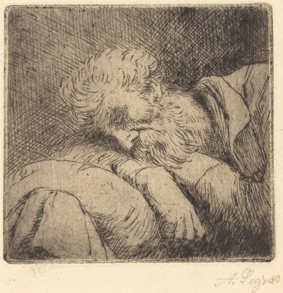Mendicante Addormentato da Alphonse Legros