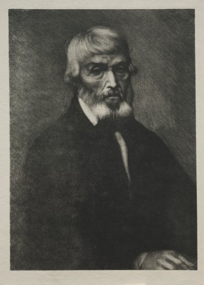 Piccolo ritratto di Thomas Carlyle da Alphonse Legros