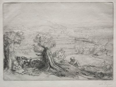 Ricordo di una valle in Borgogna da Alphonse Legros