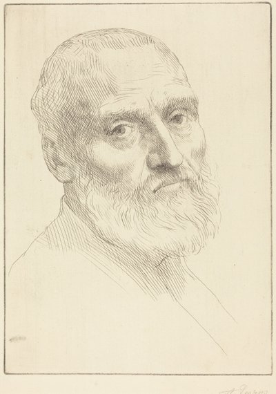 Studio per una testa di uomo da Alphonse Legros