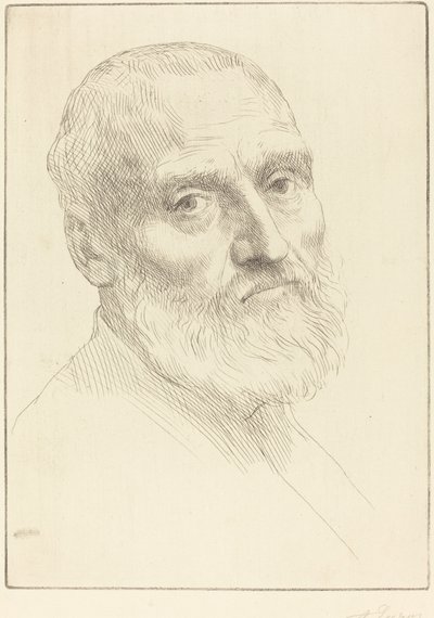 Studio per testa di uomo da Alphonse Legros
