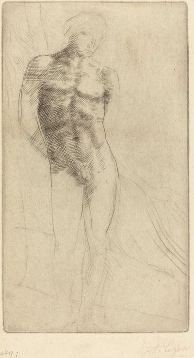 Studio di una figura nuda da Alphonse Legros