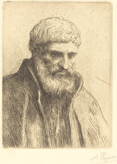 Studio di un vecchio (Etude de vieillard) da Alphonse Legros