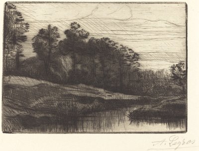Tramonto Le soir Coucher de soleil da Alphonse Legros