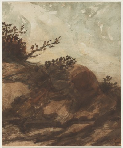 Tramonto sulla collina, seconda metà del 1800 da Alphonse Legros