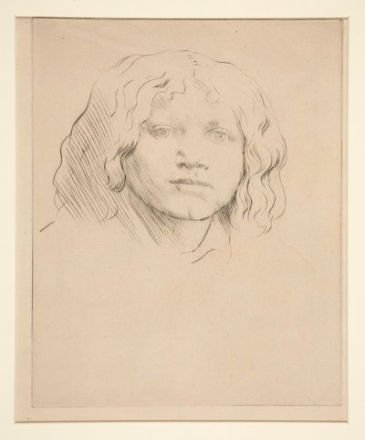 Testa di bambino italiano da Alphonse Legros