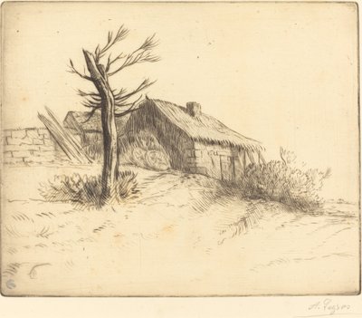 Cottage con tetto di paglia da Alphonse Legros