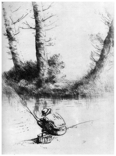 Il pescatore, c1860-1910 1924 da Alphonse Legros