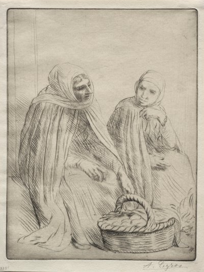 I mercanti di uova, prima tavola da Alphonse Legros